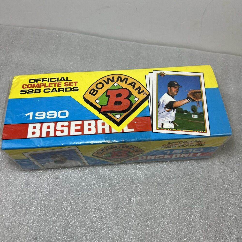 Bowman 1990 Topps Baseball 528 MLB Cards in Box New Unopened Factory Sealed VTG